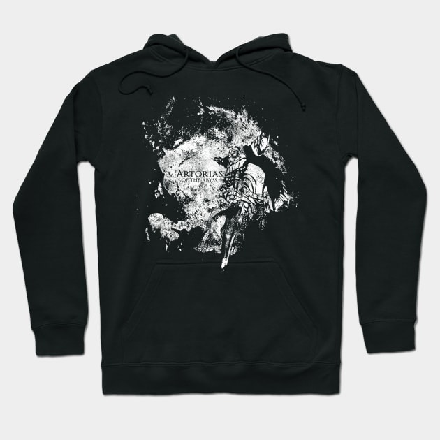 Abyss Splatter (White) Hoodie by Fabricated_Abyss